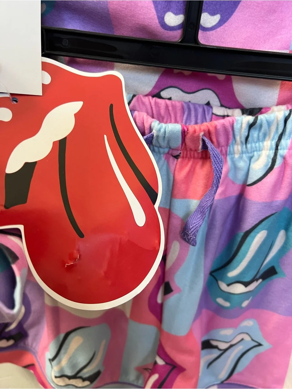 Rolling Stones girl's 2-piece fleece pajama set NWT size 6/6x~ $15